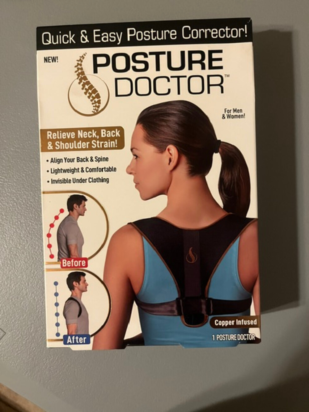 Posture Doctor Copper Infused Posture Corrector One Size